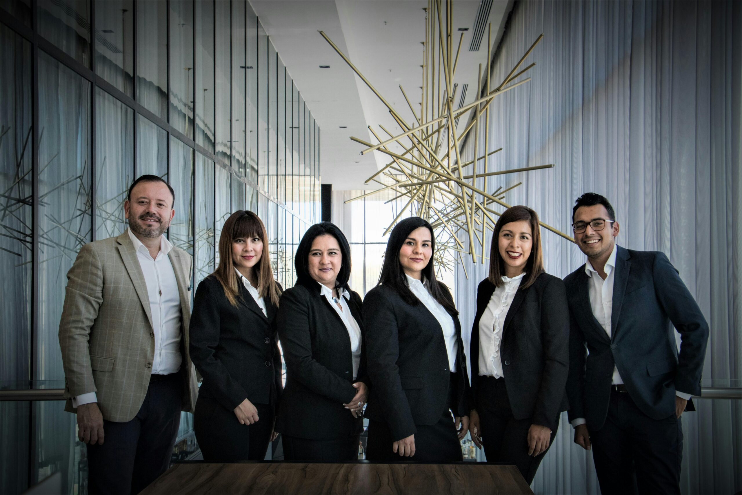 A group of salespeople in suits.