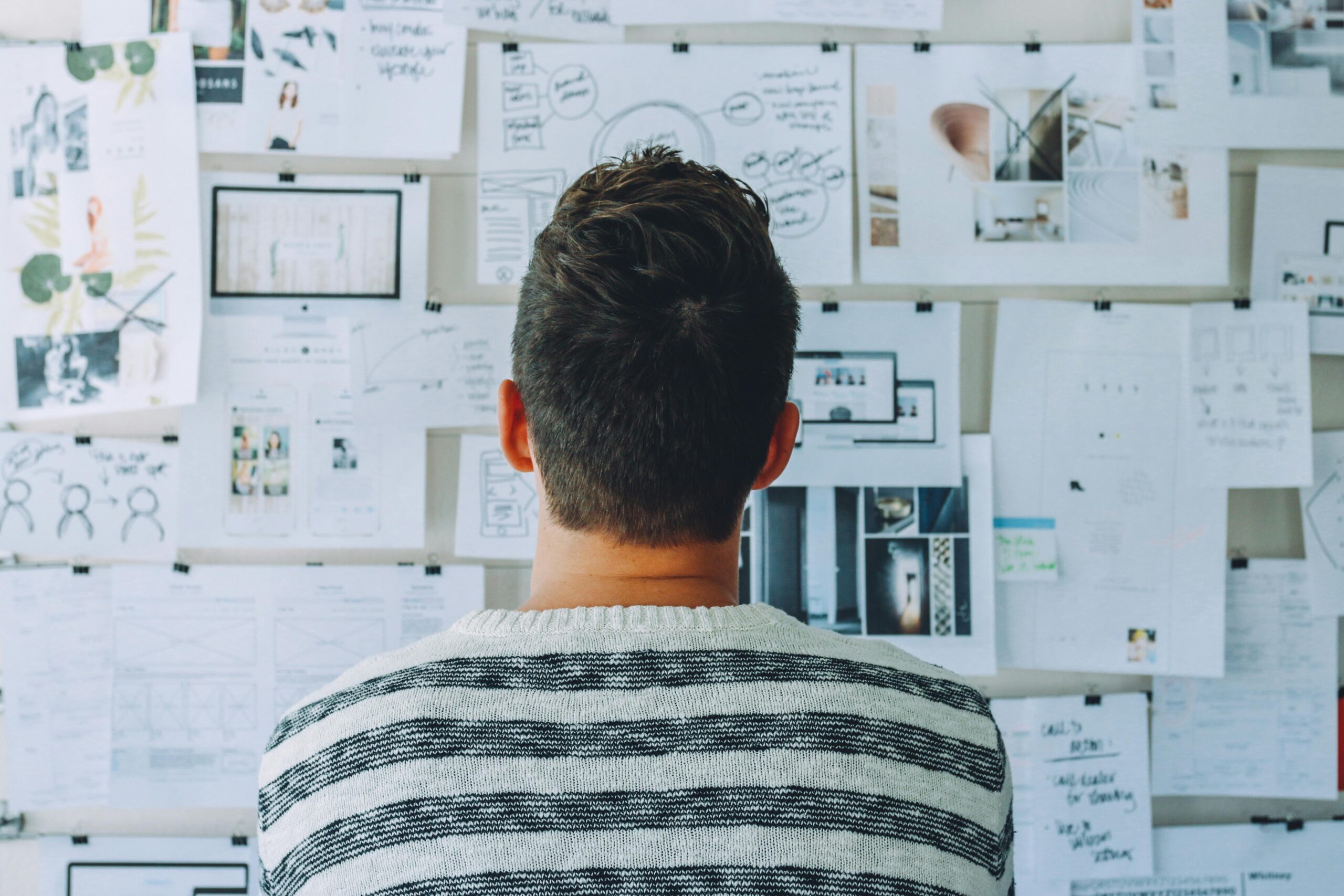 Person standing in front of a whiteboard